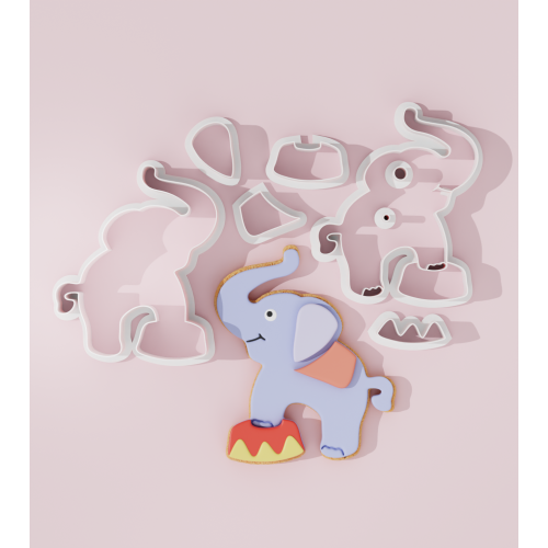 Circus Elephant #1 Cookie Cutter