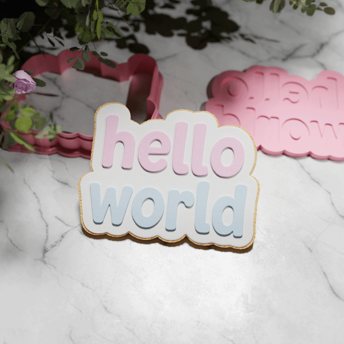 Hello World Logo Cookie...