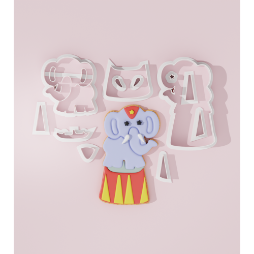Circus Elephant #2 Cookie Cutter