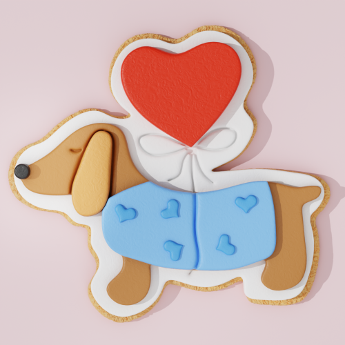 Valentine Dog Cookie Cutter...
