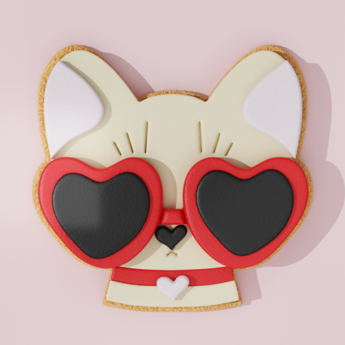 Valentine Cat Cookie Cutter...