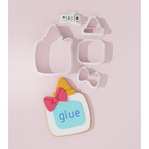 School – Glue with Bow Cookie Cutter