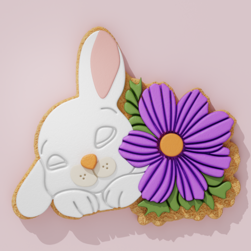Flower Bunny Cookie Cutter 102
