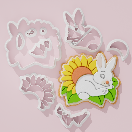 Flower Bunny Cookie Cutter 103
