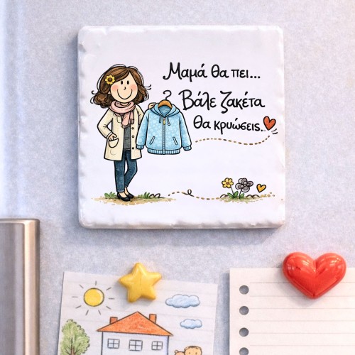Κεραμικό Μαγνητάκι – Μαμά...