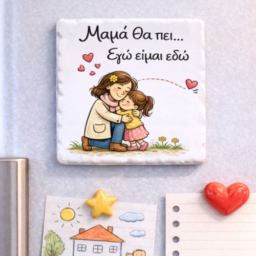 Κεραμικό Μαγνητάκι – Μαμά...