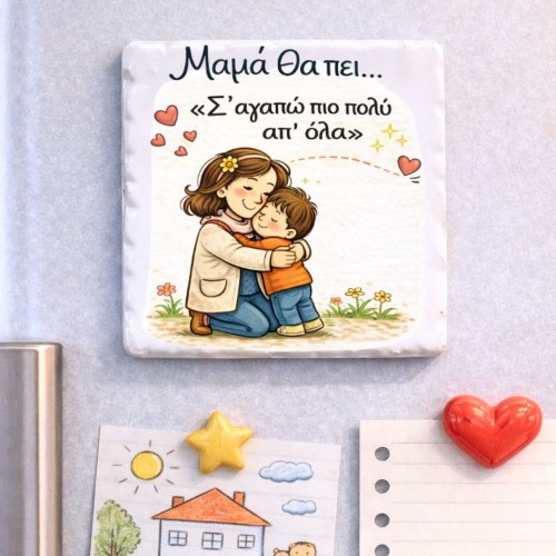 Κεραμικό Μαγνητάκι – Μαμά...