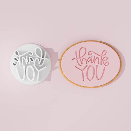 Thank you Cookie Cutter Stamp