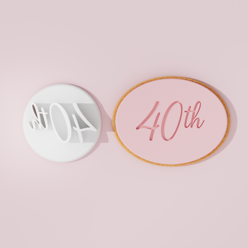 40th Birthday Cookie Cutter...