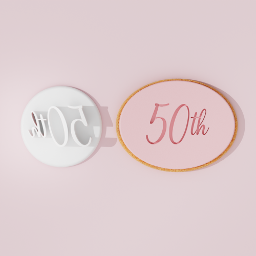 50th Cookie Cutter Stamp