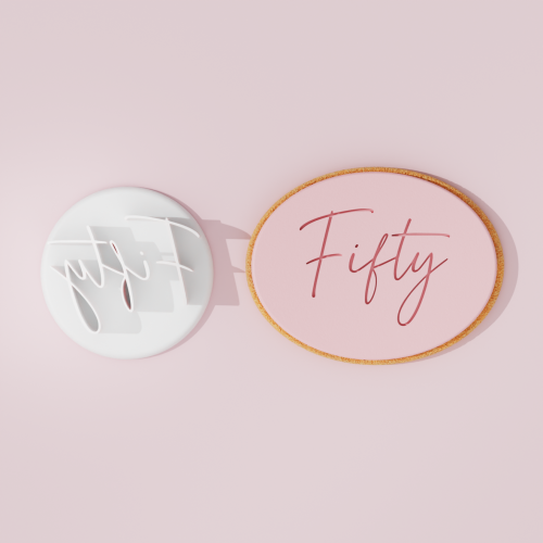 Fifty Cookie Cutter Stamp