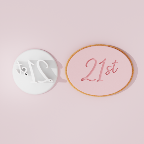 21st Cookie Cutter Stamp
