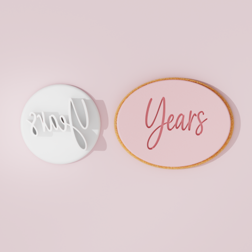 "Years" Cookie Cutter Stamp