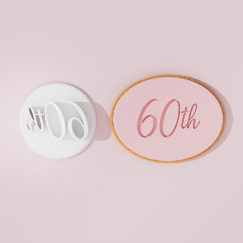 60th Cookie Cutter Stamp