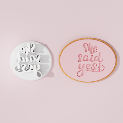 She Said Yes Cookie Cutter...