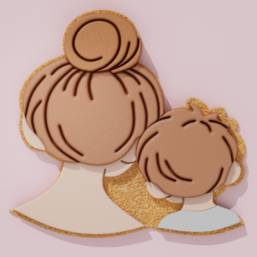 Mom and Son Cookie Cutter