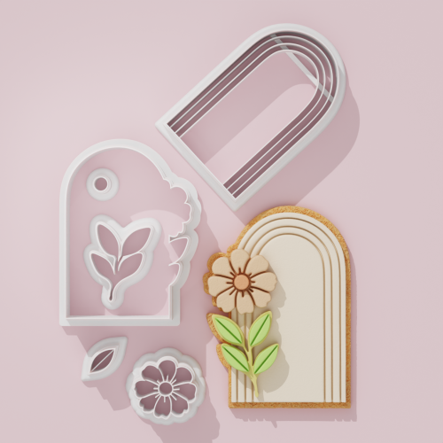 Flower Plaque Cookie Cutter