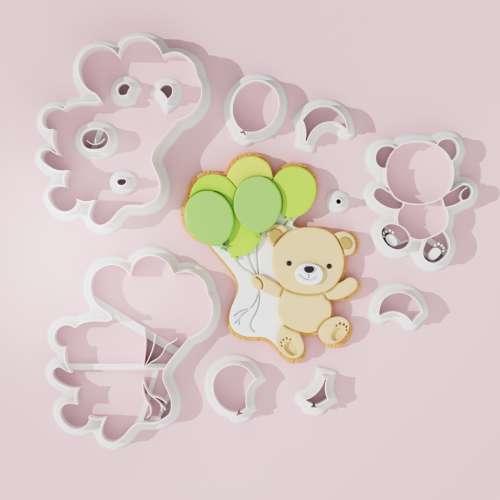 Bear With Balloons Cookie...
