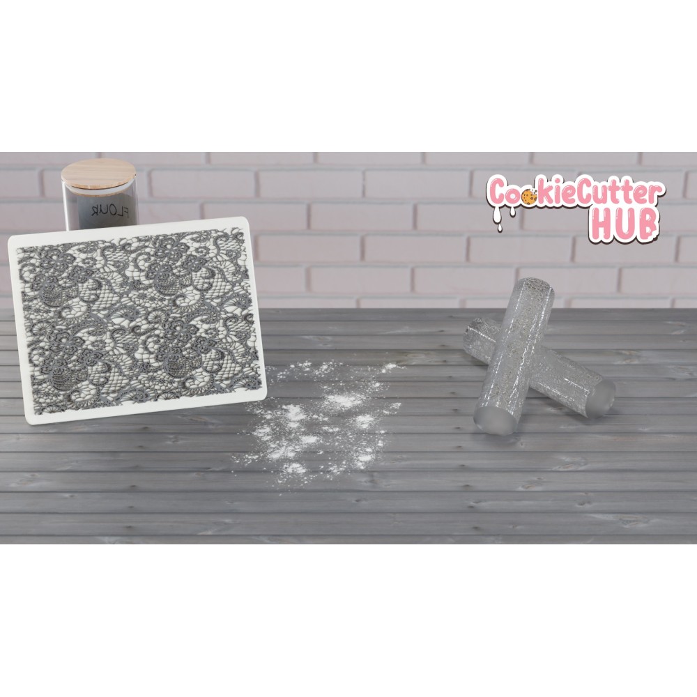 Embosser Rolling Pin Lace Pattern #3
