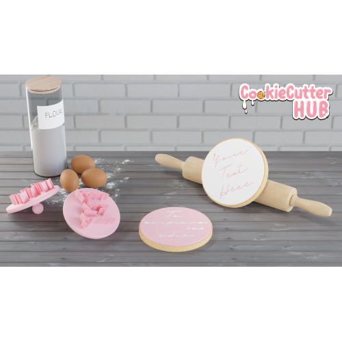 Custom Text Cookie Cutter Stamp – Petit Nuage Font