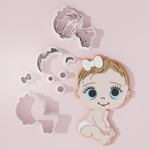 Baby Shower – Cute Baby Girl Cookie Cutter