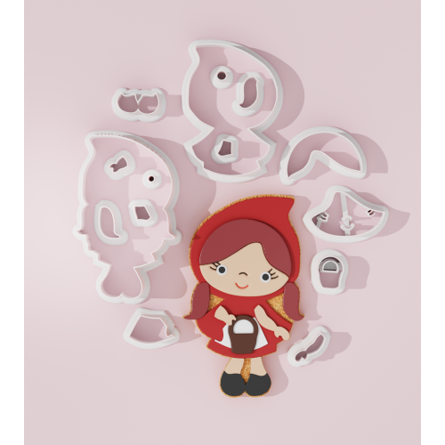 Red Riding Hood Inspired Cookie Cutter #6