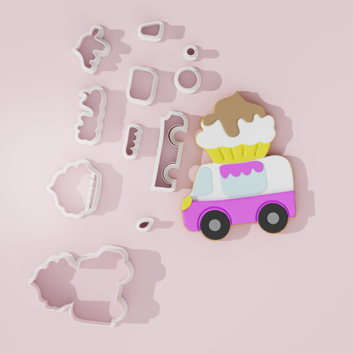Summer – Cupcake Truck Cookie Cutter