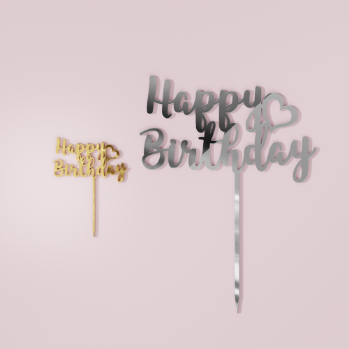 Happy Birthday Cake Topper #2