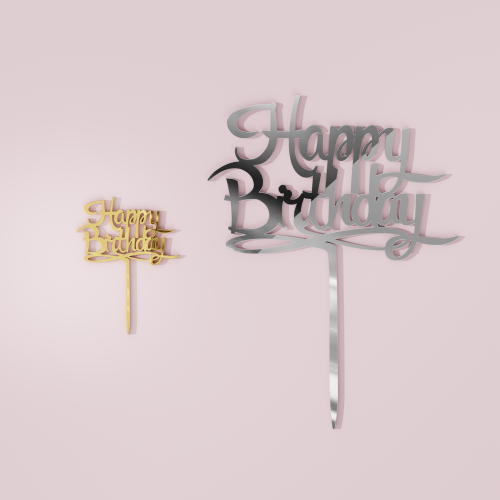 Happy Birthday Cake Topper #3