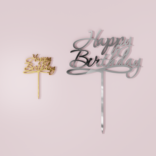 Happy Birthday Cake Topper #6