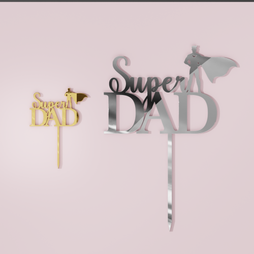 Super Dad Cake Topper