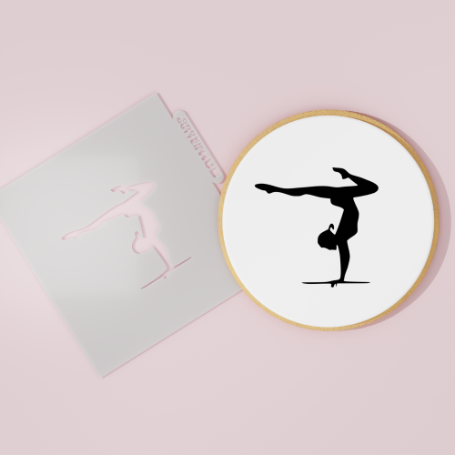 Rhythmic Gymnastics Stencil #3