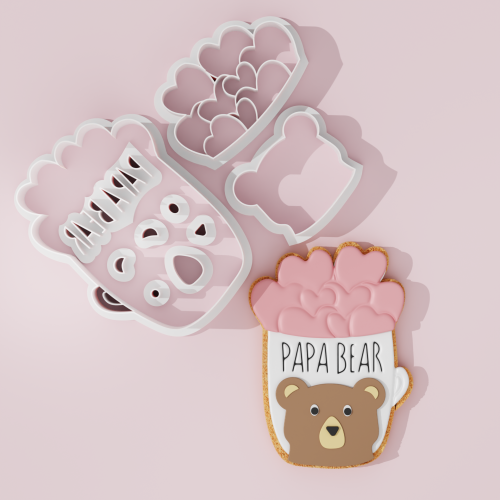 Dad / Papa Bear Cup Cookie Cutter
