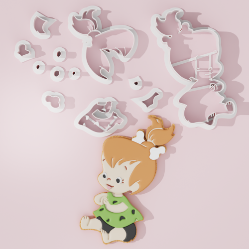 Flintstones Inspired Cookie Cutter – Pebbles #3