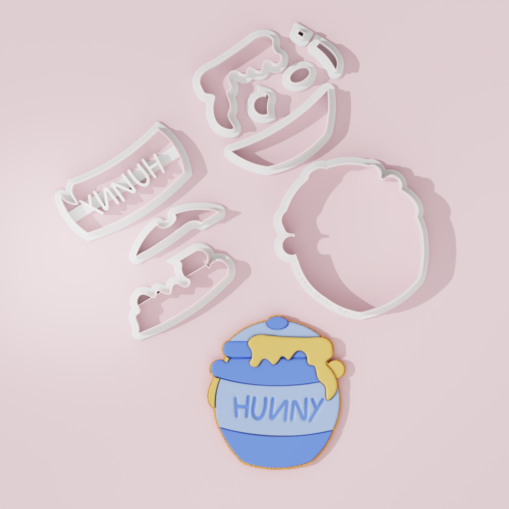 Winnie The Pooh Inspired Cookie Cutter Honey Jar 