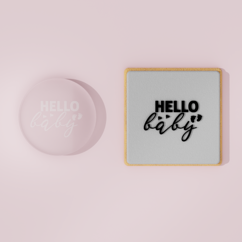 Baby Shower – Hello Baby Embosser Stamp