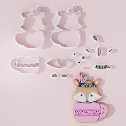 Cup Fox Cookie Cutter