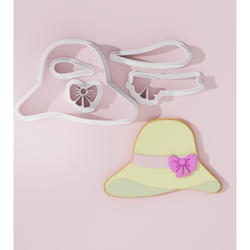 Summer Hat with Bow Cookie Cutter