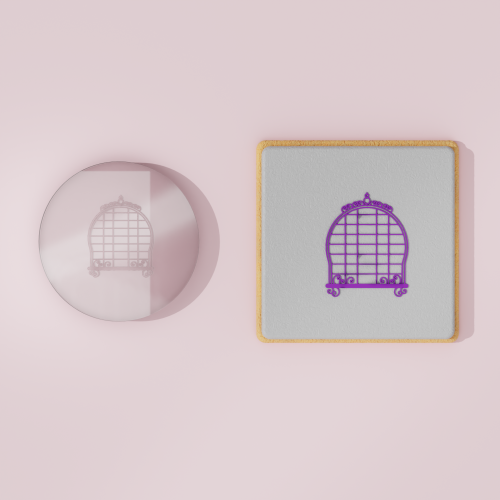 Bird Cage #7 Embosser Stamp