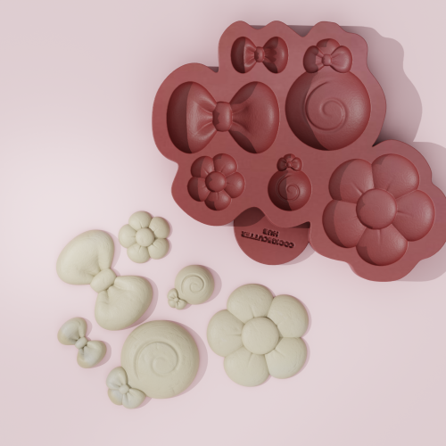 Cute Chubby Set Silicone Mold