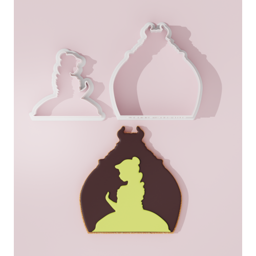 Beauty and the Beast Inspired Cookie Cutter Plaque