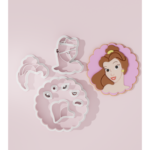 Beauty and the Beast Inspired Cookie Cutter – Bella #2