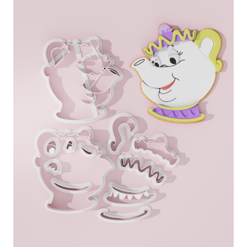 Beauty and the Beast Inspired Cookie Cutter – Mrs. Potts