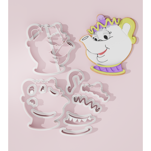 Beauty and the Beast Inspired Cookie Cutter – Mrs. Potts