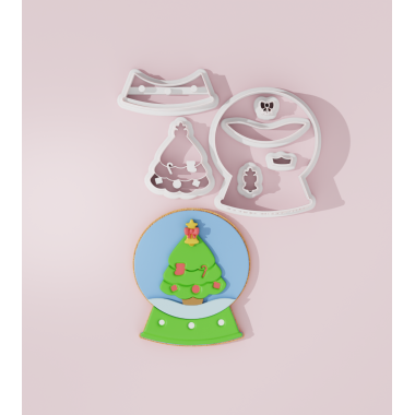 Snowball with Christmas Tree Cookie Cutter