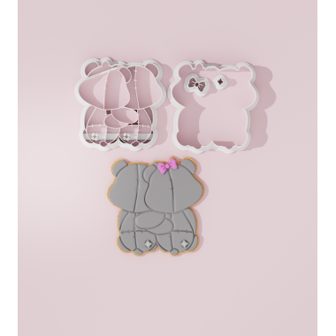 Valentine – Bear Hug #1 Cookie Cutter