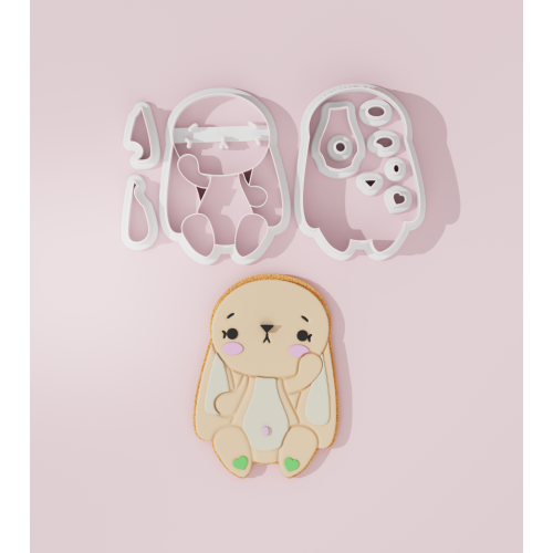 Sweet Bunny #2 Cookie Cutter