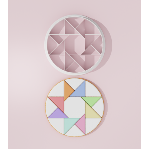 Geometric Cookie Cutter Platter Set – Circle