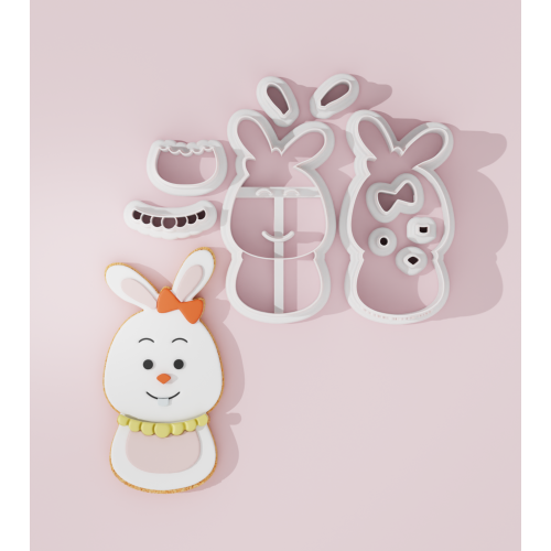 Easter: Sweet Bunny Girl Cookie Cutter