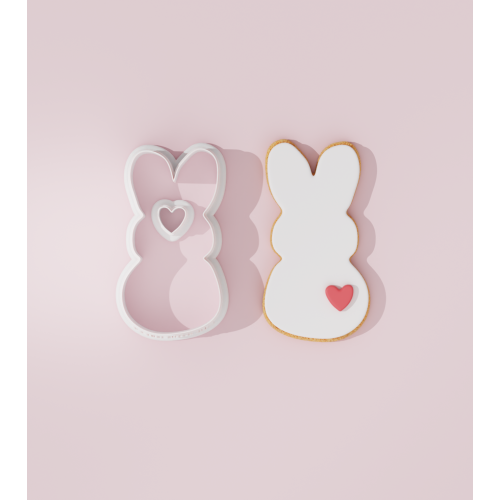 Easter – Rabbit with Heart Cookie Cutter
